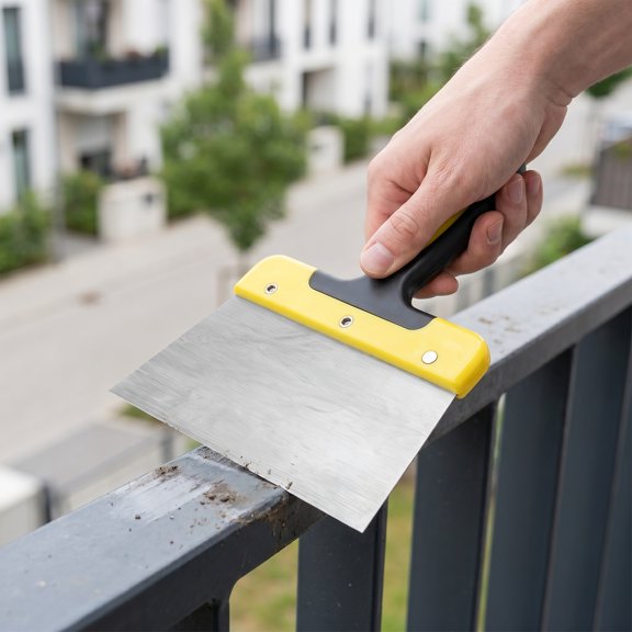 CHICHUMID Reusable Bird Droppings Scraper with Ergonomic Grip, Yellow Cleaning Tool for Outdoor and Vehicle Use