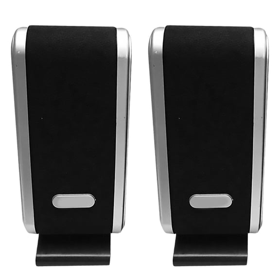 CHICHUMID Black Desktop Speakers USB Power Compact Loud Computer Speakers for Home
