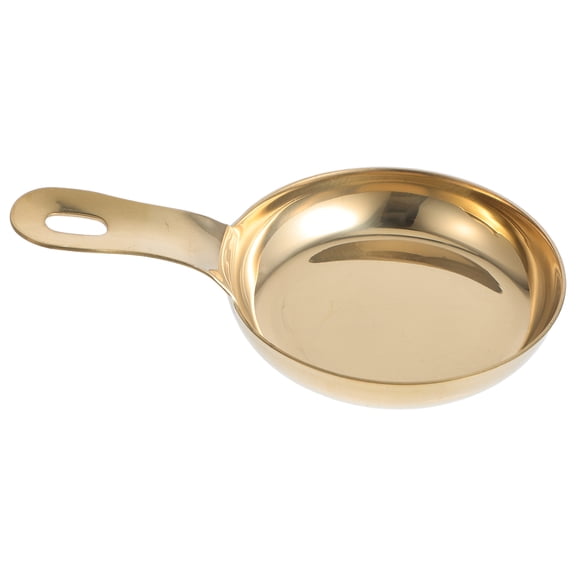 CHICHUMID Small Sauce Cups Stainless Steel Dipping Tray Golden Elegant Design For Table Setting 1Set