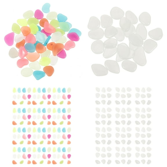 CHICHUMID Decorative Aquarium Gravel 200 Pcs Glow In Dark For Lawn Decorations And Fountains