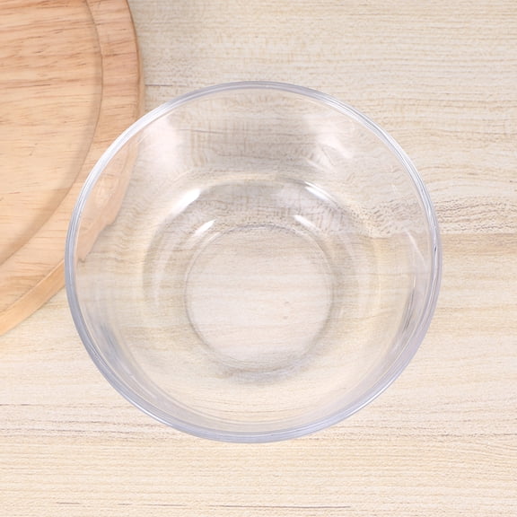 CHICHUMID Clear Glass Salad Bowl 4.5 Inch Elegant and Simple Design for Home Use and Event Organizers