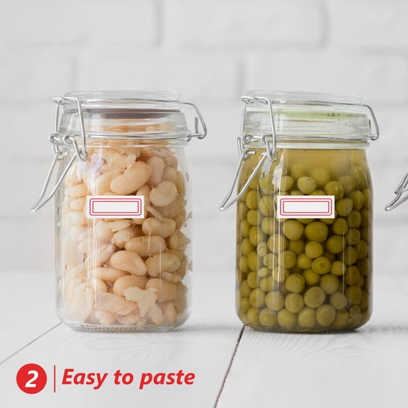CHICHUMID Labels for Jars 68 Sheets per Kitchen Storage Paper