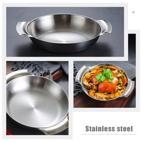 CHICHUMID Round Metal Serving , 8.3 x 6.3 Inches, and Stylish for Home and Kitchen Use