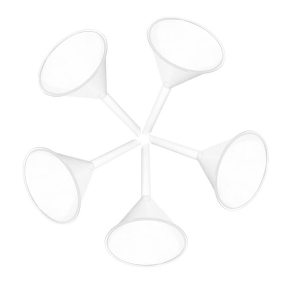 CHICHUMID Long Neck Funnel 5Pcs for Separating Liquid Ideal for Laboratory Garage Professionals