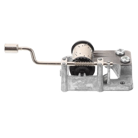 CHICHUMID Hand Crank Music Box Mechanism for Music , Iron and ABS Construction, 11.8 x 1.4 x 0.8 inches, 1 Set