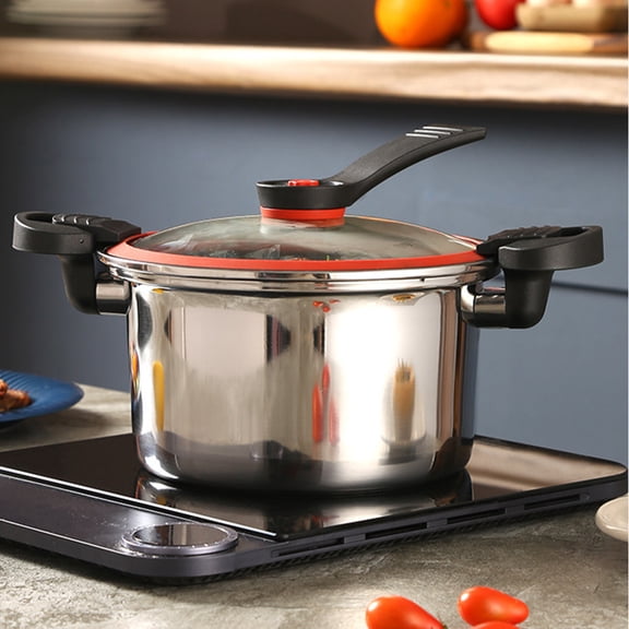CHICHUMID Stainless Soup Pot Non Stick Coating Pressure Stew Pot 1Pcs