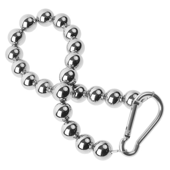 CHICHUMID Stainless Steel Flagpole Retainer Ring 1Pack Silver Weighted Design for Stability 17.5X0.94X0.55in