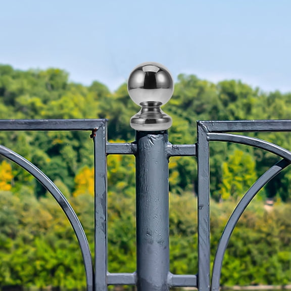 CHICHUMID Handrail Finials Stainless Steel Silver 1Set