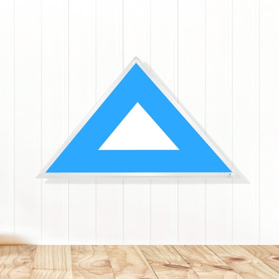 CHICHUMID Transparent Acrylic Flag Container with Triangle Shape for Burial Flag Storage and Display