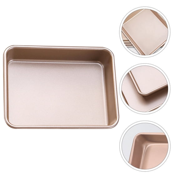 CHICHUMID non stick cake pans Cake Pan Golden Carbon Steel Easy to Clean for Home Baking 1Set
