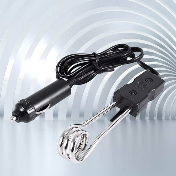CHICIRIS 12V/24V Mini Portable Electric Car Boiled Water Immersion Heater Traveling Camping Picnic New, Portable Immersion Heater