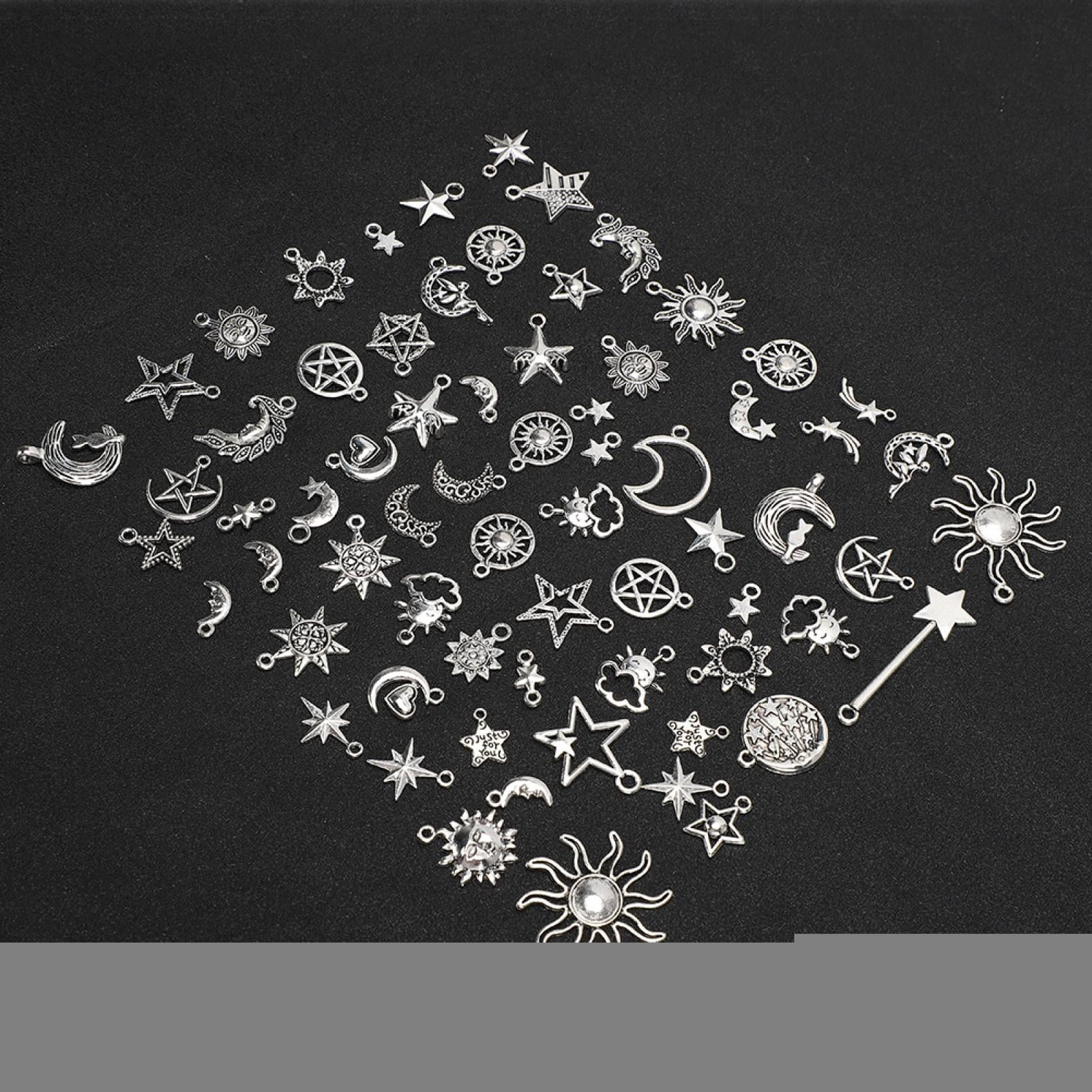 WYSIWYG 10pcs 30x12mm Antique Silver Color Comet Pentagram Star Charms  Pendant For Jewelry Making DIY Jewelry