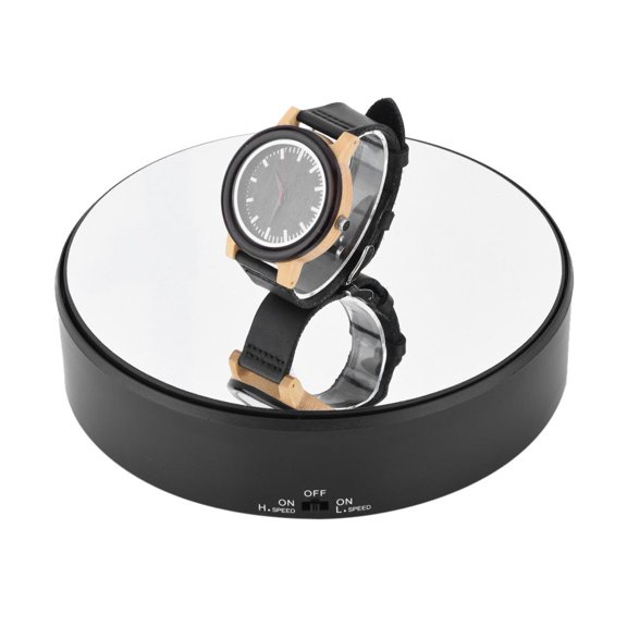 CHICIRIS BElectric Motorized Rotating Turntable Display Stand , 7 Inch / 18cm Diameter, 4.4 lbs Centric Loading for Shop Display