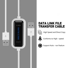 CHICIRIS Transfer Cable, Data Transfer Cable,USB 2.0 Online Laptop PC To PC Data Link File Transfer Cable Bridge EC