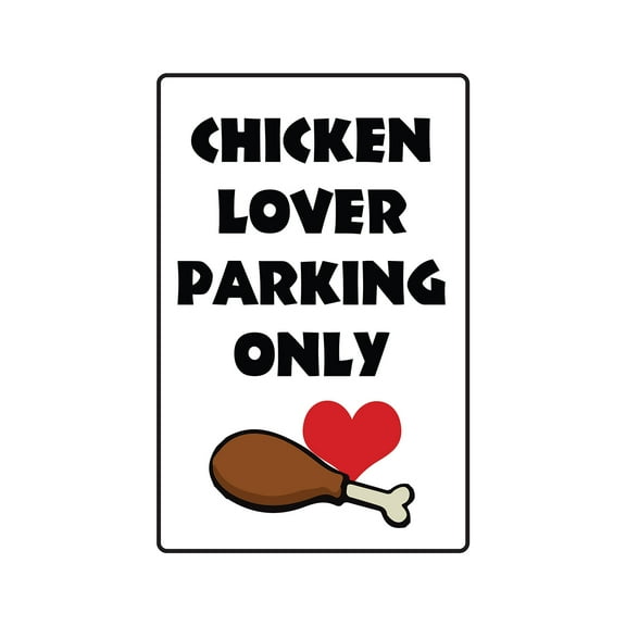 CHICKEN LOVER PARKING ONLY Decal pet animal farm | Indoor/Outdoor | 7" Tall