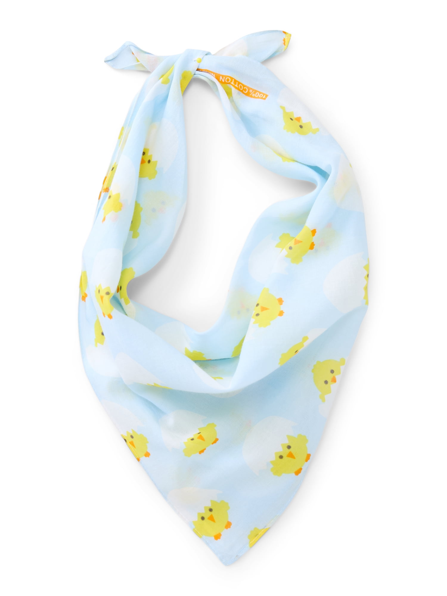 Way To Celebrate Women's Chicks Bandana, One Size, Cotton, Blue Yellow