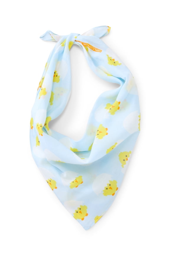 Women's Chicks Bandana, One Size, Cotton, Blue Yellow