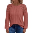 thumbnail image 1 of CHICLOOM Long Sleeve Shirts for Women Under $10 Rib Knit Slim Fit Tops Basic Tee 2025 Fall Outfits Casual T-Shirt Underscrubs Layer Clothes Women's Clothing M, 1 of 8