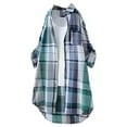 thumbnail image 1 of CHICLOOM Summer Tops for Women Short Sleeve Artistic Retro Solid Color Doll Neck Loose Casual T Shirt Women Blouses, 1 of 4
