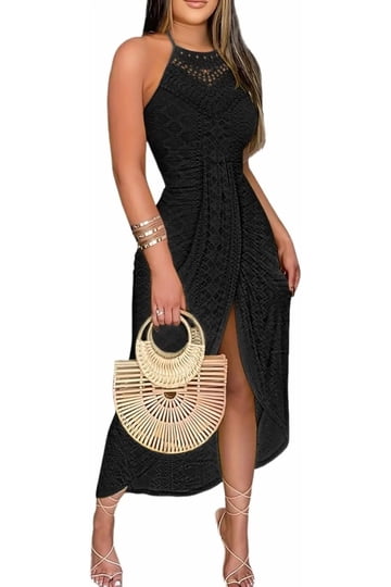 Black Halter Fitted Dress Black Halter Fitted Dress