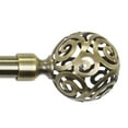 thumbnail image 1 of CHICOLOGY CURTAIN ROD CLARE ANTIQUE BRASS 3/4-INCH 48 to 86 inches, 1 of 7