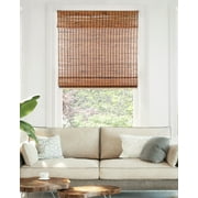 Chicology 39"W x 64"H Beaver Cordless Bamboo Shades, Natural Woven Wood, Light Filtering, Safe for Kids & Pets