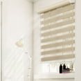 thumbnail image 1 of CHICOLOGY Dual Layer & Privacy Free-Stop Cordless Zebra Roller Shades, 1 of 8
