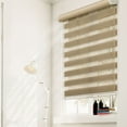 Chicology Dual Layer & Privacy FreeStop Cordless Zebra Roller Shades