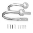 thumbnail image 1 of CHICOLOGY ESSENTIAL HOLDBACK SATIN NICKEL Set of 2, 1 of 5