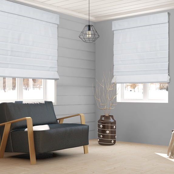 CHICOLOGY Roman Shades for Windows , Roman Shades , Window Treatments , Custom Roman Window Shades , Room Darkening Shades , Daily White (Light Filtering), 18.75 in x 84 in (W x H)