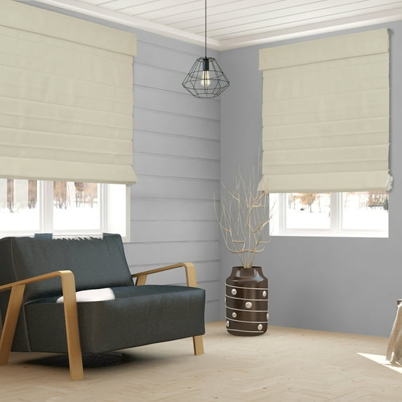 CHICOLOGY Roman Shades for Windows , Roman Shades , Window Treatments , Custom Roman Window Shades , Room Darkening Shades , Daily Canvas (Light Filtering), 44.25 in x 64 in (W x H)