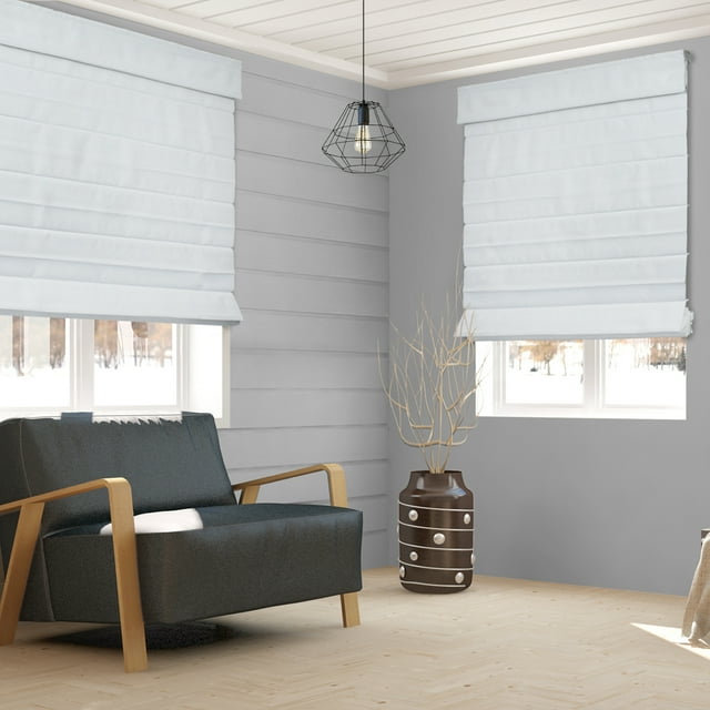 CHICOLOGY Roman Shades for Windows , Roman Shades , Window Treatments , Custom Roman Window Shades , Room Darkening Shades , Daily White (Light Filtering), 18 in x 48 in (W x H)