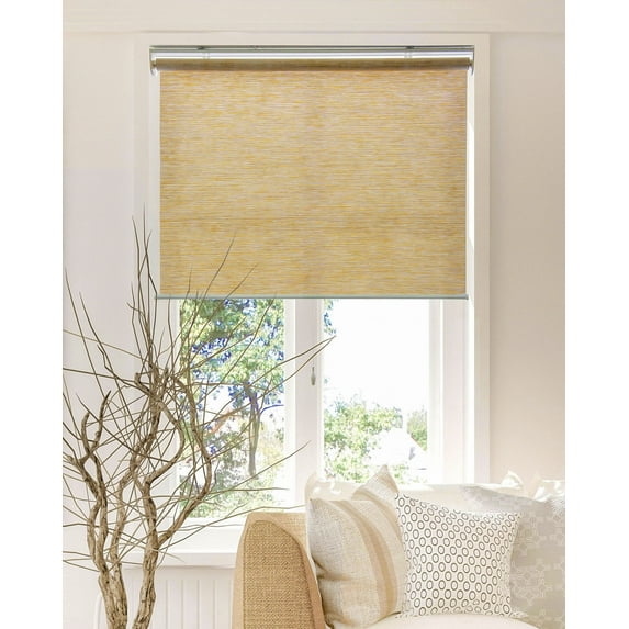 Chicology 36"W x 72"H Felton Cream Cordless Polyester Roller Shades – Light Filtering, Safe for Kids & Pets