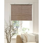 CHICOLOGY Snap-N'-Glide Cordless Roller Shade, Felton Truffle (Natural Woven) 27"W X 64"H