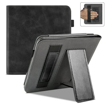 CHICOQUE for Kobo Libra Colour 7 inch Case with Hand Strap Kickstand Leather Shockproof Cover with Auto Sleep/Wake