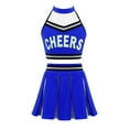 thumbnail image 1 of CHICTRY 2Pcs Girls Cheerleading Outfit Cropped Top with Skirt Set Dancewear,Sizes 6-16, 1 of 5