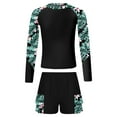 thumbnail image 1 of CHICTRY Big Girls Floral Rash Guard Swimsuits Upf 50+ Swim Tank Shirts with Shorts Modest Tankini Black 12, 1 of 5
