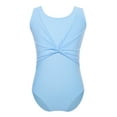 thumbnail image 1 of CHICTRY Big Little Girls Ballet Dance Leotard Gymnastics Acrobatics Training Performance Costume Sleeveless Bodysuit Sky Blue 11-12, 1 of 7