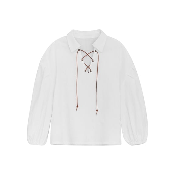 CHICTRY Child Boys Medieval Pirate Halloween Cosplay Bloom Shirts Top Renaissance Victorian Undershirts Tanks White 3-4