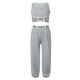 thumbnail image 1 of CHICTRY Girls 2Pcs Dance Sports Suit Tracksuit Sleeveless Crop Top with Athletic Leggings Set Activewear, 1 of 7