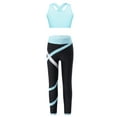 thumbnail image 1 of CHICTRY Girls 2Pcs Dance Sports Suit Tracksuit Sleeveless Crop Top with Athletic Leggings Set Activewear, 1 of 7