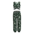 thumbnail image 1 of CHICTRY Girls 2Pcs Dance Sports Suit Tracksuit Sleeveless Crop Top with Athletic Leggings Set Activewear, 1 of 7