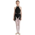 thumbnail image 1 of CHICTRY Girls Ballet Dance Dress Halter Neck Lace Leotard Tutu Skirted Lyrical Dancewear Contemporary Dance Costume Black 14, 1 of 7