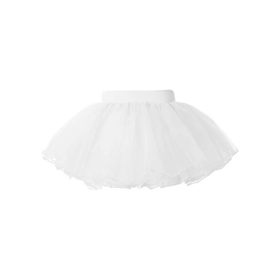 CHICTRY Girls Ballet Dance Tutu Skirt 4 Layers Mesh Tulle Miniskirt