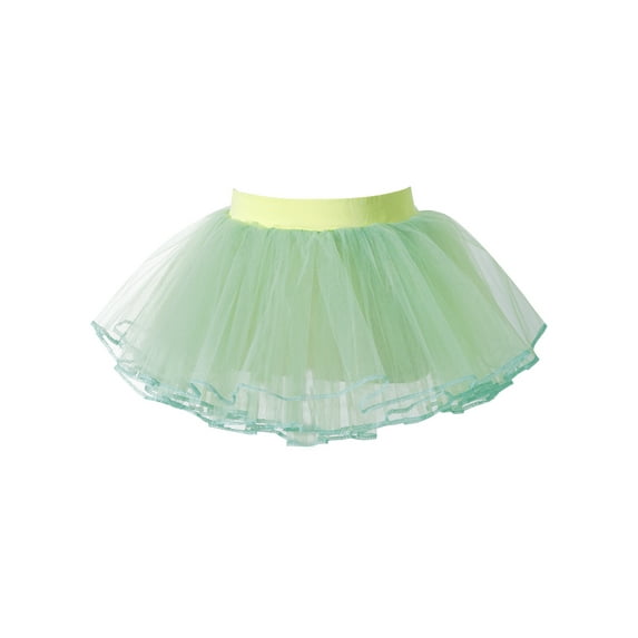 CHICTRY Girls Ballet Dance Tutu Skirt 4 Layers Mesh Tulle Miniskirt