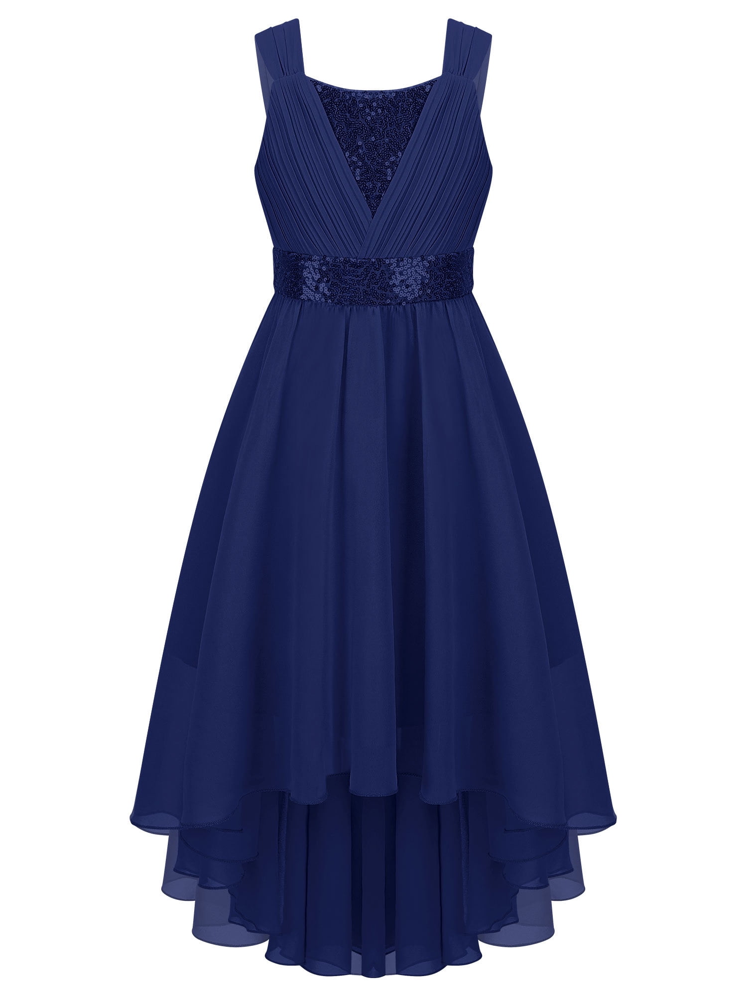 childrens navy bridesmaid dresses Bow Tulle Bridesmaid Dress Blue