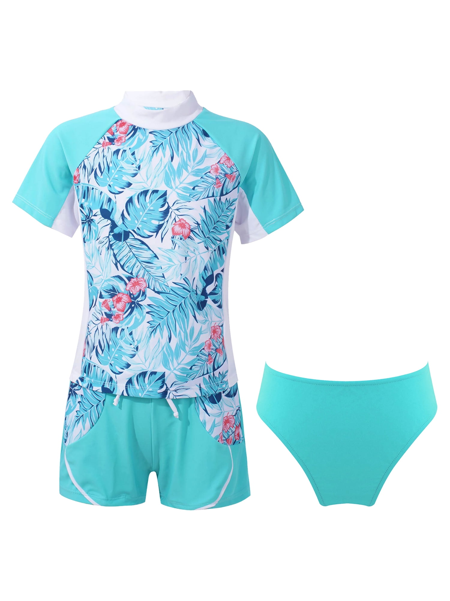 Girl's Short Sleeve Sunny Swim Set