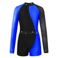 thumbnail image 1 of CHICTRY Girls Long Sleeve Unitard Biketard Jumpsuit Athletic Gymnastic Leotard, 1 of 5