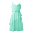 thumbnail image 1 of CHICTRY Girls Lyrical Sequins Dance Dress Latin Ballet Performance Costume Mint Green 8, 1 of 6