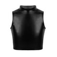 thumbnail image 1 of CHICTRY Girls Metallic Dance Crop Top Glossy Athletic Workout Tank Top, 1 of 7